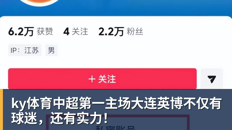 ky体育中超第一主场大连英博不仅有球迷，还有实力！